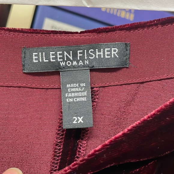 Eileen Fisher Faux crushed velvet set - Picture 3 of 5